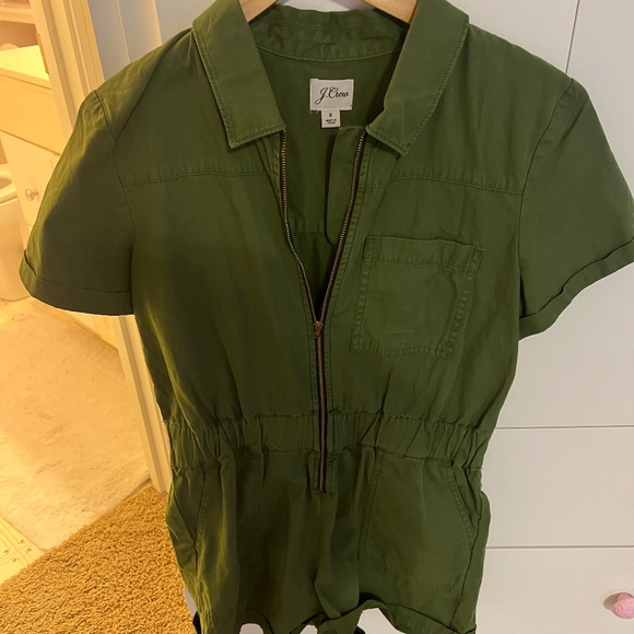 J. Crew Olive Green Jumpsuit - Picture 2 of 4